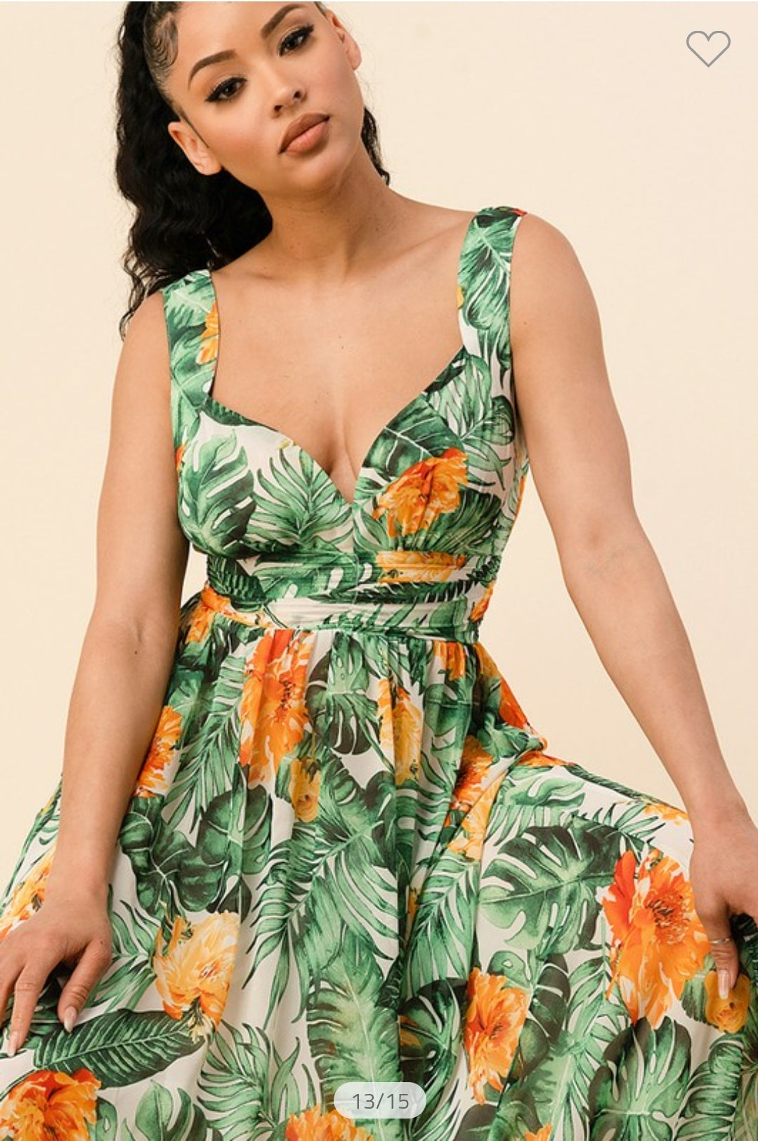 hawaiian maxi dress